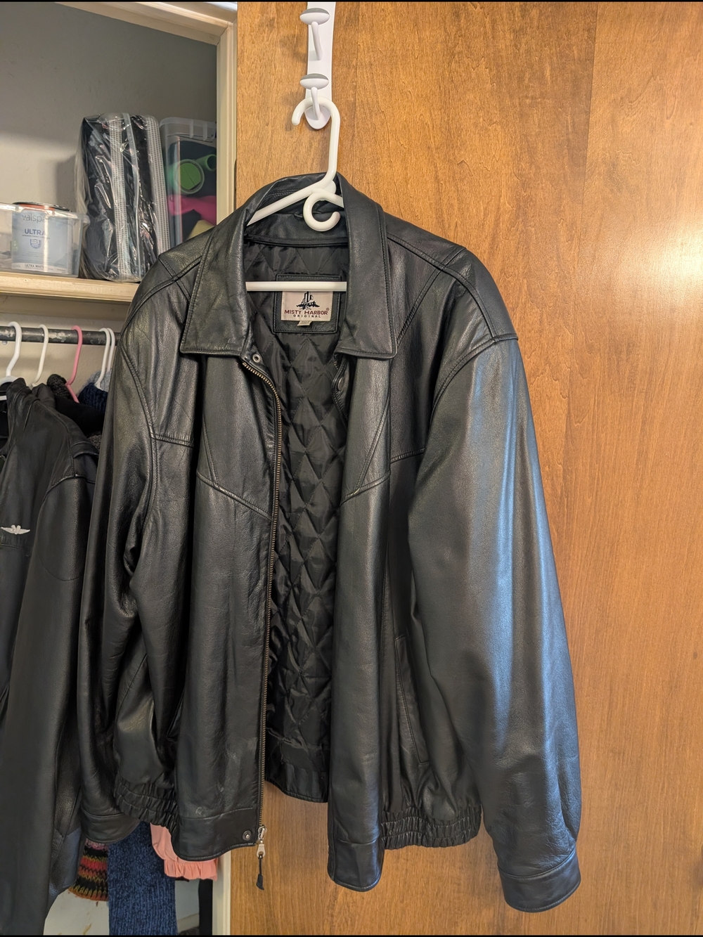 Men's Black Leather Jacket -